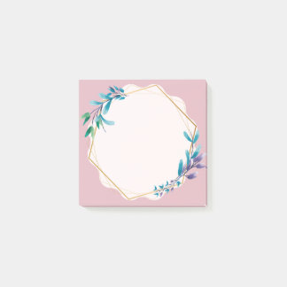 Pink Floral Sticky Notes | Cute Aesthetic Notepad