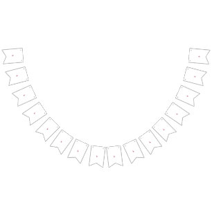 Pink Floral Swirl Elegant Embroidery Pattern Bunting