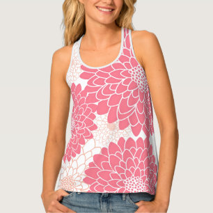 Pink Floral Tank Top