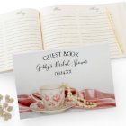 Pink Floral Tea Cup and Pearls Bridal Shower