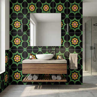 Pink Floral  Tile