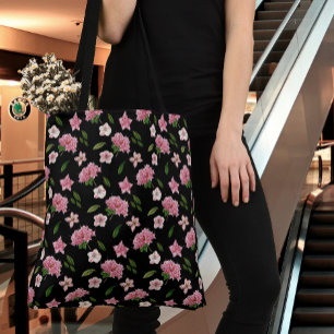 Pink Floral  Tote Bag