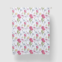 Pink Floral Watercolor Wildflower 