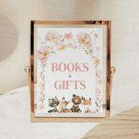 Pink Floral Woodland Animals Books and Gifts