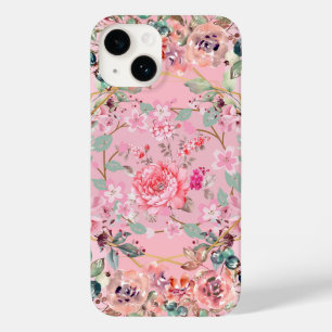 Pink Floral Wreath, Flower Overload Case-Mate iPhone 14 Case