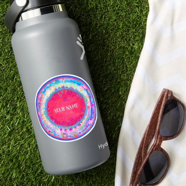 Pink Floral Wreath Fun Custom Inspirivity Sticker (Creator Uploaded)