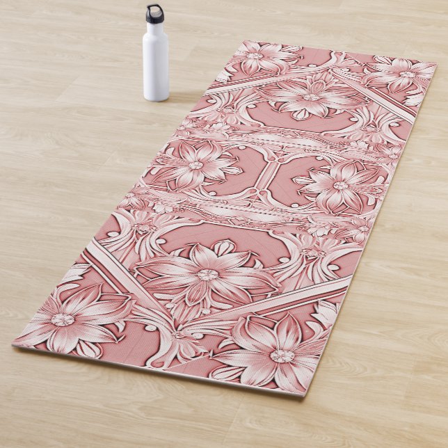 Pink Floral Yoga Mat (In Situ)
