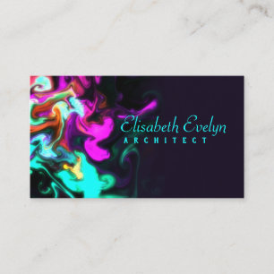 Pink flow on black g788 business card