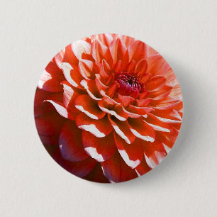 Pink Flower 6 Cm Round Badge