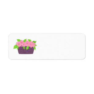 Pink Flower Basket