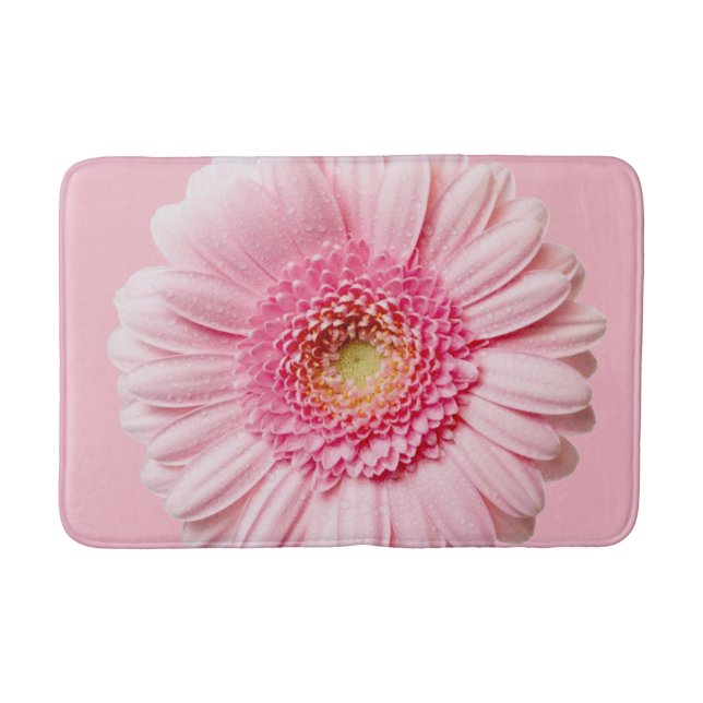 pink flower bathmat (Front)