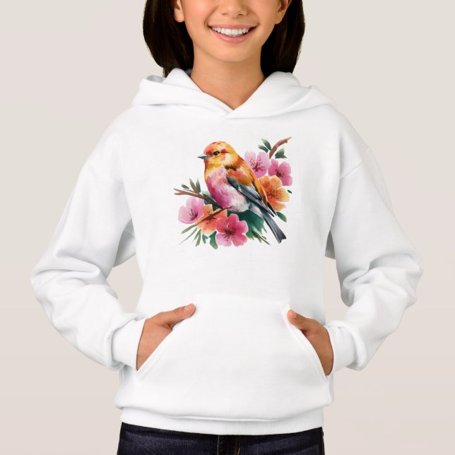 Pink Flower Bird (Front)