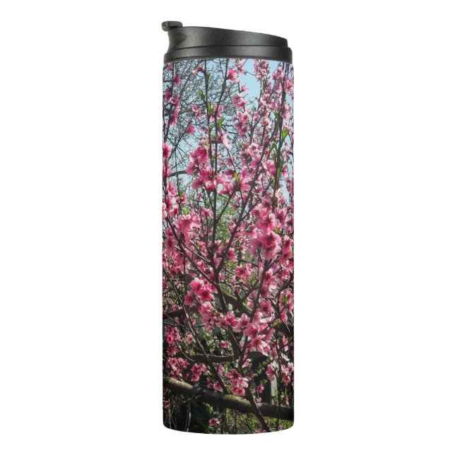 Pink Flower Blossoms Spring Tumbler (Rotated Right)