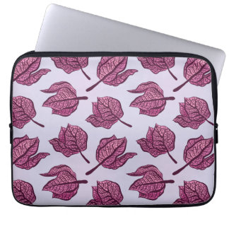 Pink Flower Botanical Pattern Physalis Botanical Laptop Sleeve