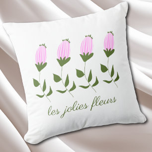Pink Flower Bud Cushion
