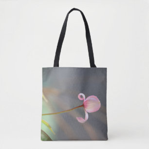 Pink Flower Bud Tote Shopper Bag