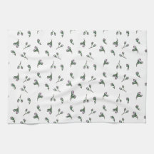 Pink flower buds, watercolor pattern