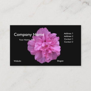 Pink Flower Business Card