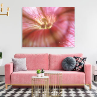 pink flower canvas print