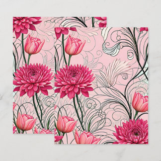 Pink Flower Card