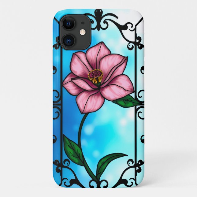 Pink flower Case-Mate iPhone case (Back)