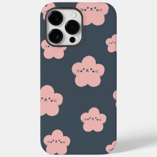 Pink Flower Cat | Cute face cat | flower cat lover Case-Mate iPhone 14 Pro Max Case