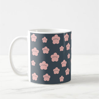 Pink Flower Cat | Cute face cat | flower cat lover Coffee Mug