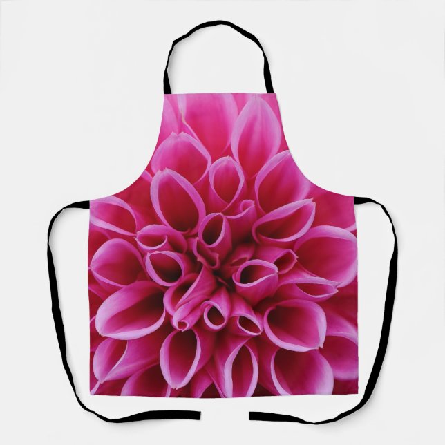 Pink Flower Close-up Apron (Front)
