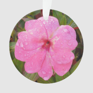 Pink Flower custom ornament