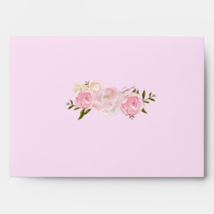 Pink Flower Envelope