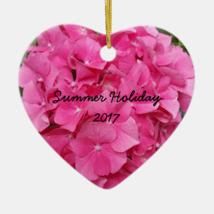 Pink Flower Floral Photography Nature Ceramic Tree Decoration
