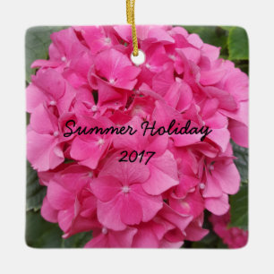 Pink Flower Floral Photography Nature Ceramic Tree Decoration