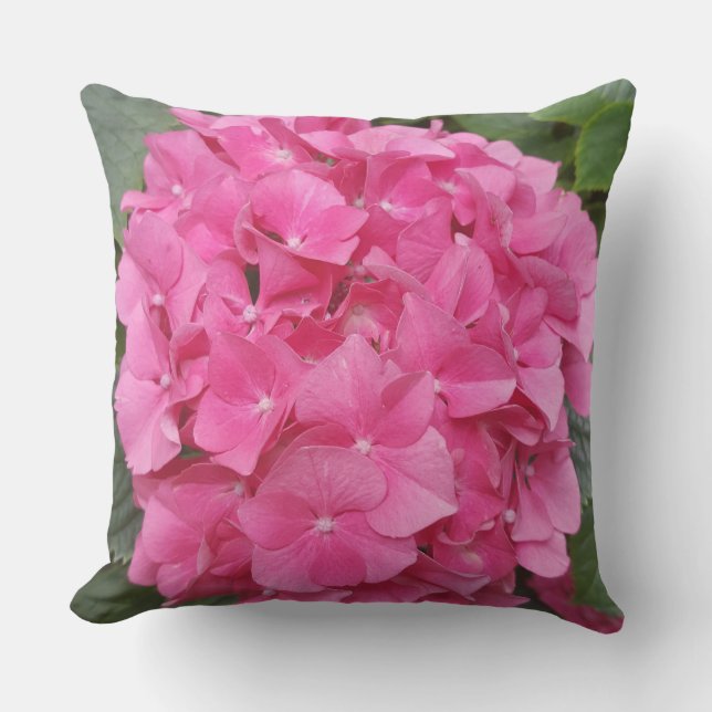 Pink Flower Floral Photography Nature Outdoor Cushion (Front)