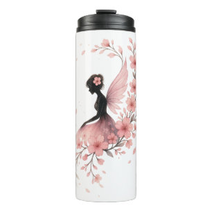 Pink Flower Flower Fairy of Sakura Thermal Tumbler