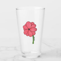 Pink Flower Full with Blue background