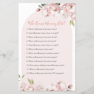 Pink Flower Girl Baby In Bloom Who Know Mummy Best