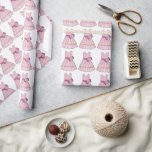 Pink Flower Girl Wedding Bridal Party Dress Gown Wrapping Paper<br><div class="desc">Features an original marker illustration of a pretty pink flower dress. Perfect for your bridal party!

This design is also available on other products. Don't see what you're looking for? Need help with customisation? Contact Rebecca to have something designed just for you.</div>