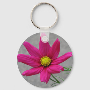 Pink Flower key chain