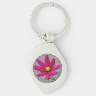 Pink Flower key chain