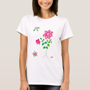 Pink Flower Ladies' T-shirt