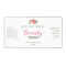 Pink Flower Logo Face Serum Labels