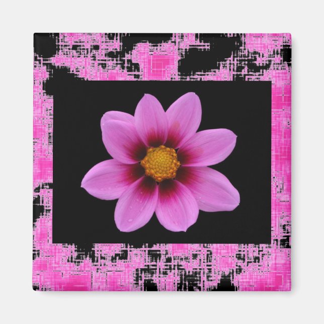 Pink Flower Magnet (Front)