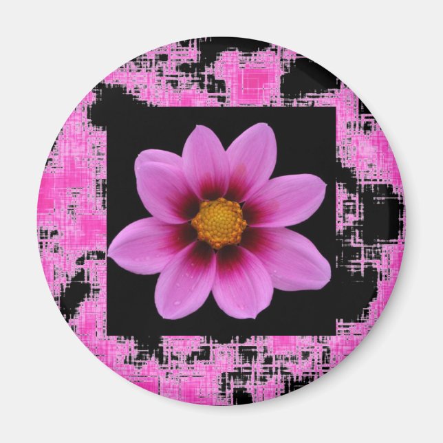 Pink Flower Magnet (Front)