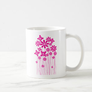 Pink Flower Meadow Coffee Mug