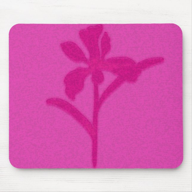 pink flower mouse mat (Front)