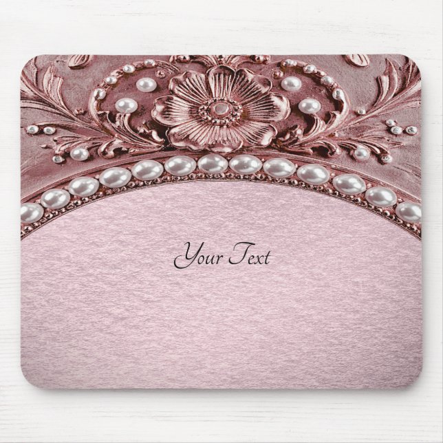 Pink Flower Mousepad (Front)