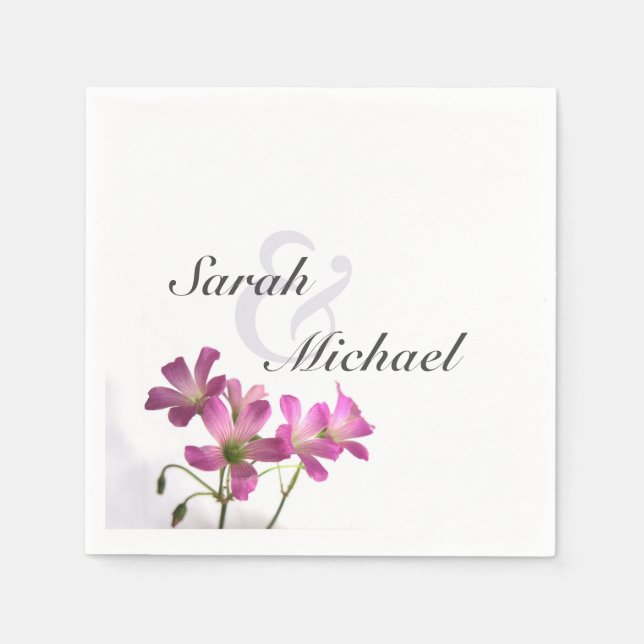 Pink Flower Napkins (Front)