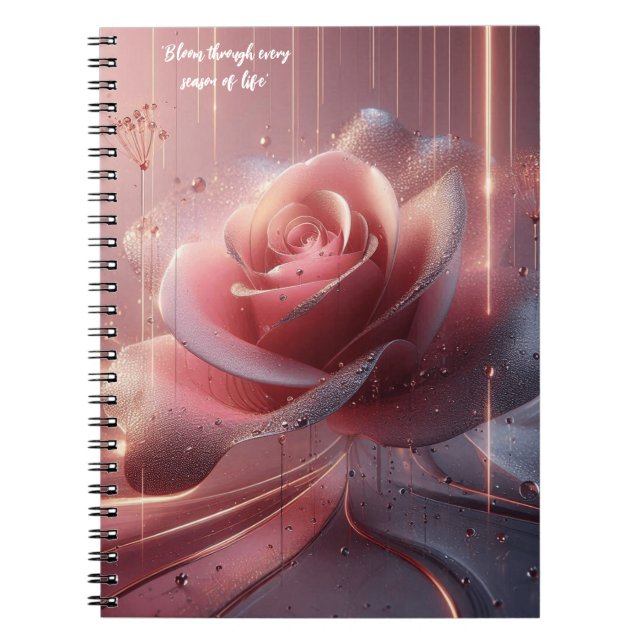 Pink flower notebook (Front)