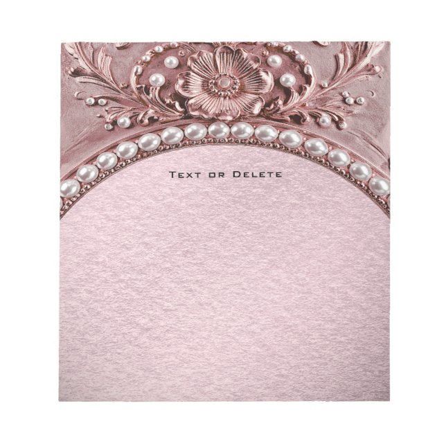 Pink Flower Notepad (Front)