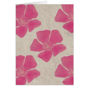 Pink Flower Pattern Card
